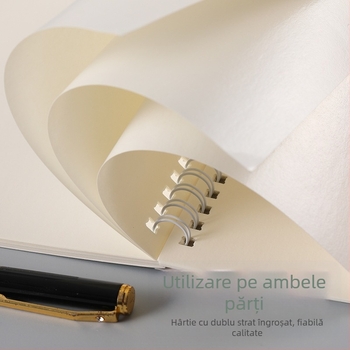 Jurnal cu release paper, legare loose-leaf, hârtie 115–120 g/m², 50–100 pagini, stil creativ