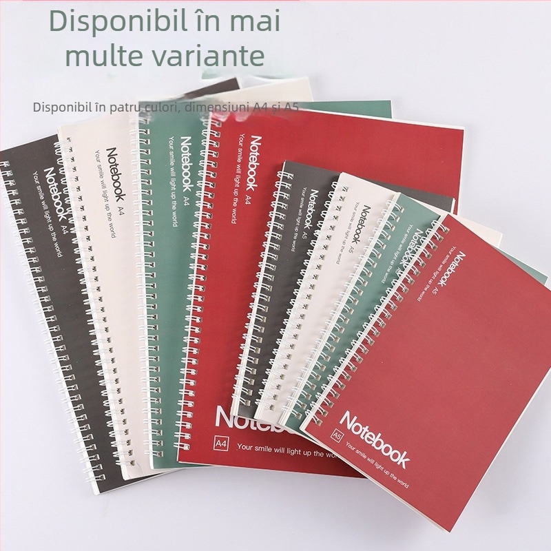 Jurnal cu release paper, legare loose-leaf, hârtie 115–120 g/m², 50–100 pagini, stil creativ