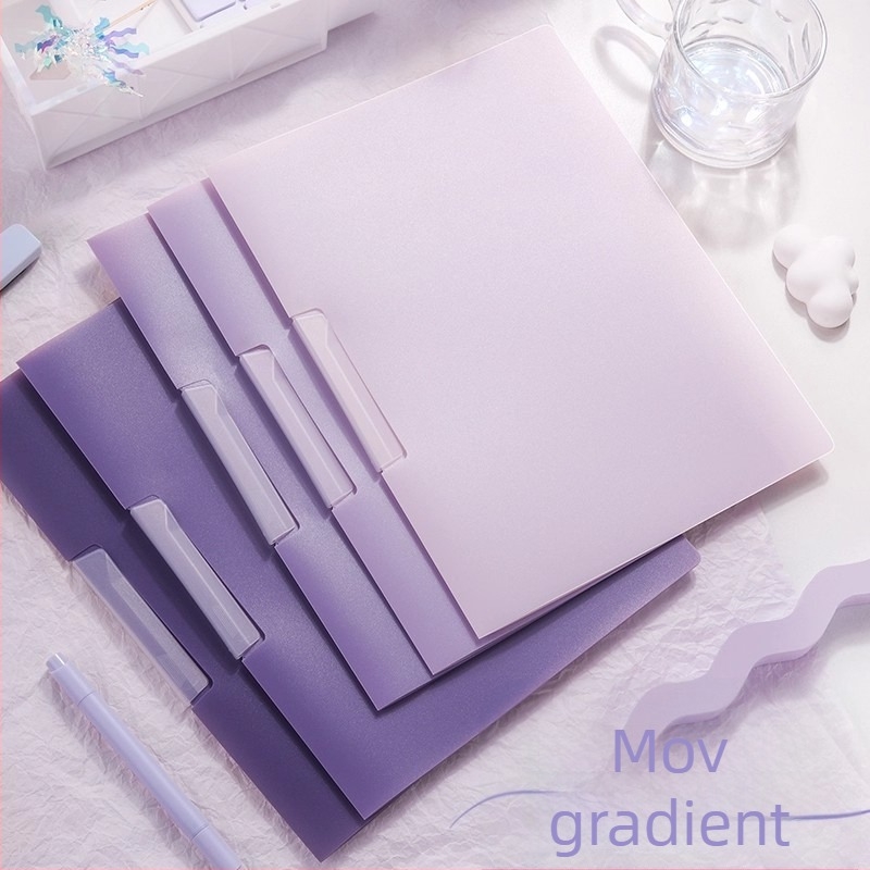 Fișier cu clip rotativ pe tijă și inserții transparente, din plastic — Yitong CY-6068-W