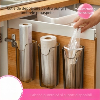 Sistem montat pe perete pentru umbrele și ustensile de bucătărie | PET plastic, model MGC, stil japonez, personalizare disponibilă