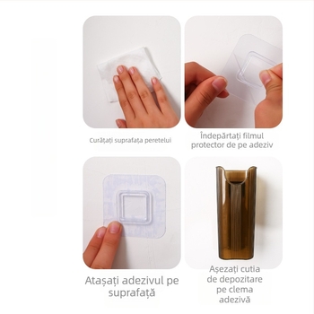 Sistem montat pe perete pentru umbrele și ustensile de bucătărie | PET plastic, model MGC, stil japonez, personalizare disponibilă