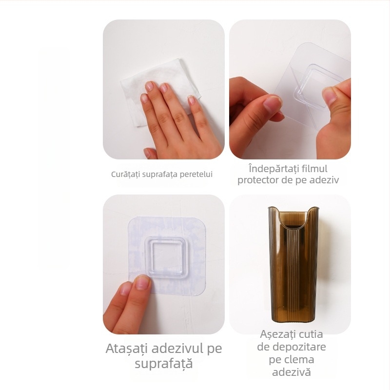 Sistem montat pe perete pentru umbrele și ustensile de bucătărie | PET plastic, model MGC, stil japonez, personalizare disponibilă