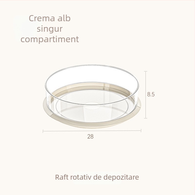 Raft rotativ pentru condimente, de birou — suport multifuncțional pentru bucătărie, din plastic