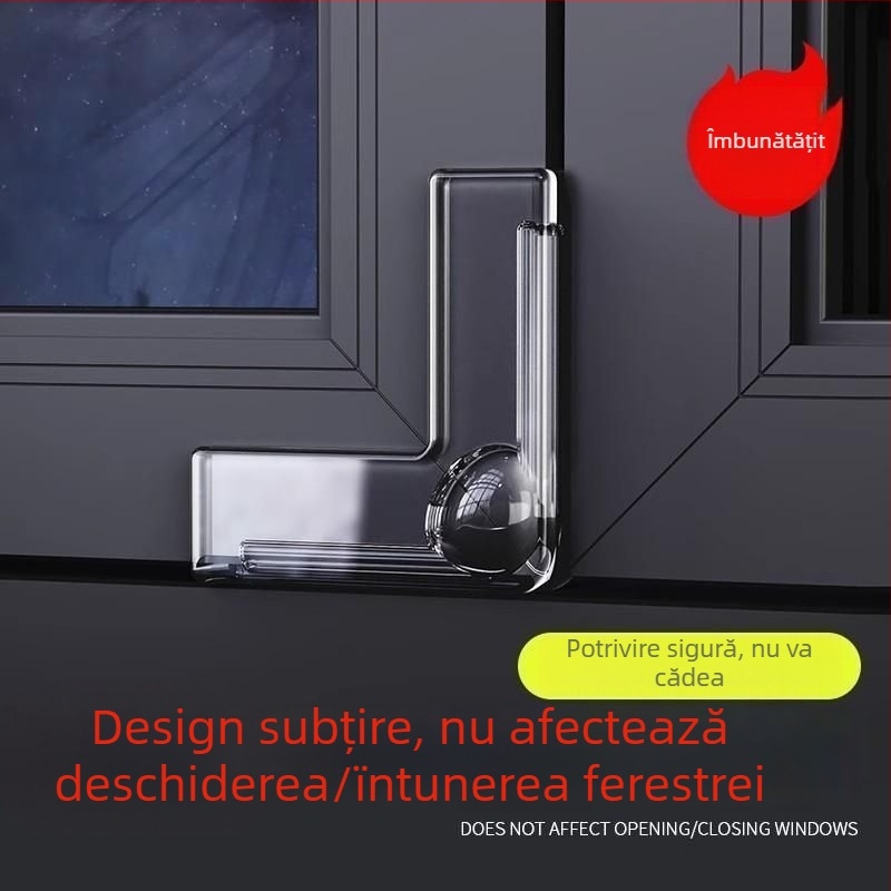 Protector de colț din silicon pentru ferestre și mese — unghi drept, protecție anti-coliziune, utilizare în interior