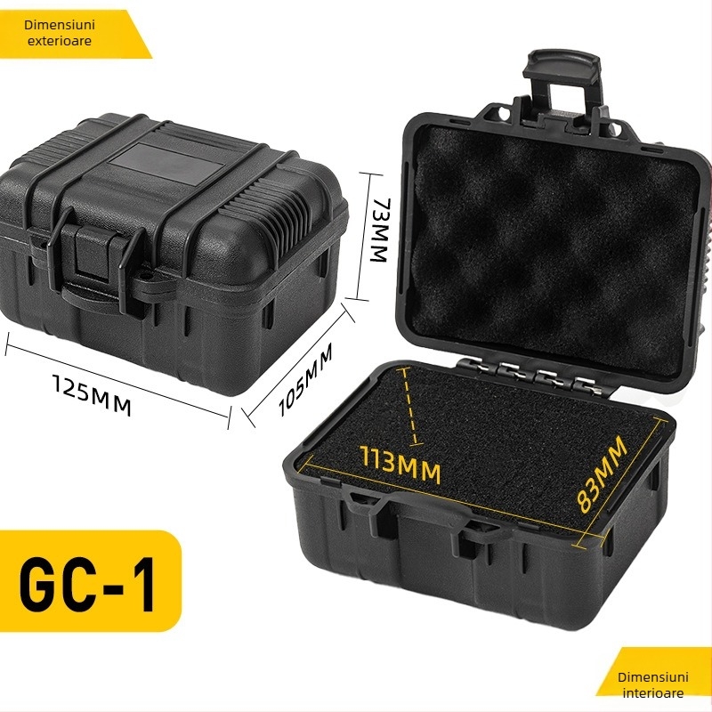 Cutie etanșă de depozitare a uneltelor, plastic PP, turnare prin injecție, grosime perete 3 mm, încărcare 200, model GC-1