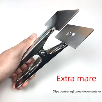 Clip pentru bonuri contabile și documente financiare, clip de legare și perforare