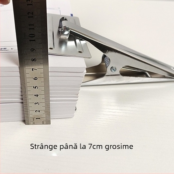 Clip pentru bonuri contabile și documente financiare, clip de legare și perforare