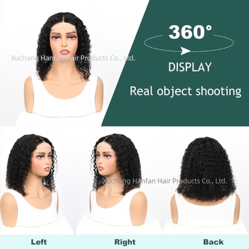 Perucă bob cu bucle Jerry, 100% păr uman, dantelă lucrată manual, bucle, poate fi vopsită