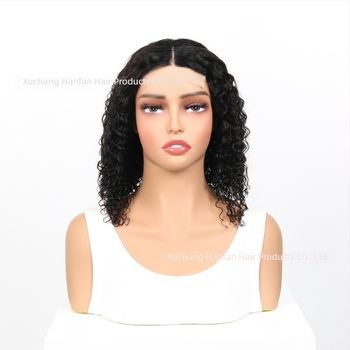 Perucă bob cu bucle Jerry, 100% păr uman, dantelă lucrată manual, bucle, poate fi vopsită