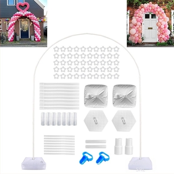 Arc din plastic pentru ușă cu suport pentru coloane de baloane, pentru nunți și petreceri • Brand: Yuqi • Material: plastic • Stil: modern • Categorie: ornamente suspendate • Produs: accesorii pentru amenajarea spațiului