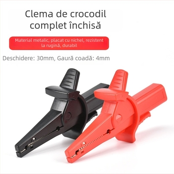 Clește crocodil pentru conector banana, model KSY-806, carcasă din nylon
