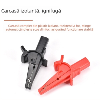 Clește crocodil pentru conector banana, model KSY-806, carcasă din nylon