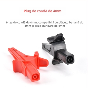 Clește crocodil pentru conector banana, model KSY-806, carcasă din nylon