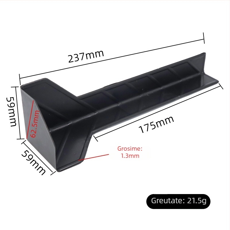 Protector de colț din plastic pentru ambalaje din carton, triunghiular, destinate transportului, marcă privată autorizată