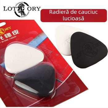 Radieră pentru artă din cauciuc lucios, formă triunghiulară rotunjită, set de 30 radiere pentru schițe și desen