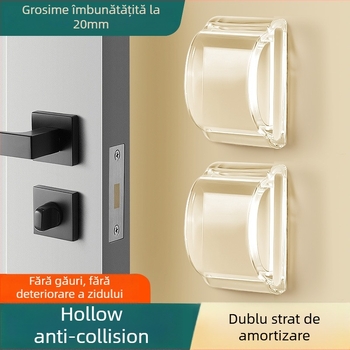 BUFAN Home tampon din silicon în formă de arc pentru mânerul ușii frigiderului – protecție anti-coliziune, model 1139