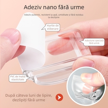 BUFAN Home tampon din silicon în formă de arc pentru mânerul ușii frigiderului – protecție anti-coliziune, model 1139