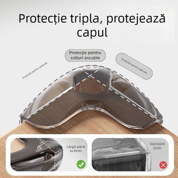 Protector de colț cu airbag, auto-adeziv, siguranță pentru copii, înveliș moale, protector de colț invizibil (Brand Shield dad, Formă: unghi drept, Origine: Taizhou, Ambalare: 500)
