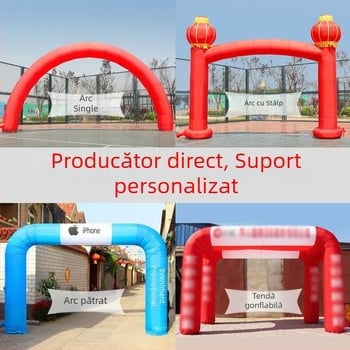 Arc gonflabil exterior pentru deschiderea magazinelor, nunți și evenimente — țesătură Oxford, ambalaj în geantă, Yunyang, personalizare disponibilă