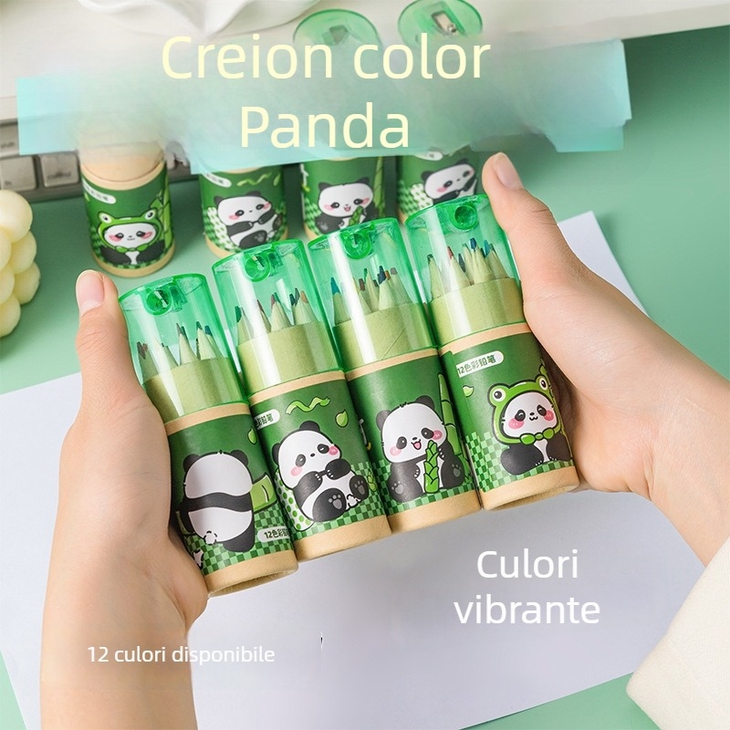 Set de creioane din lemn pentru copii – cod 6627, ambalaj în cutie cadou, carcasă fixă, vârf HB