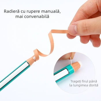 Radieră în formă de stilou EK-100, cauciuc, pentru schițe