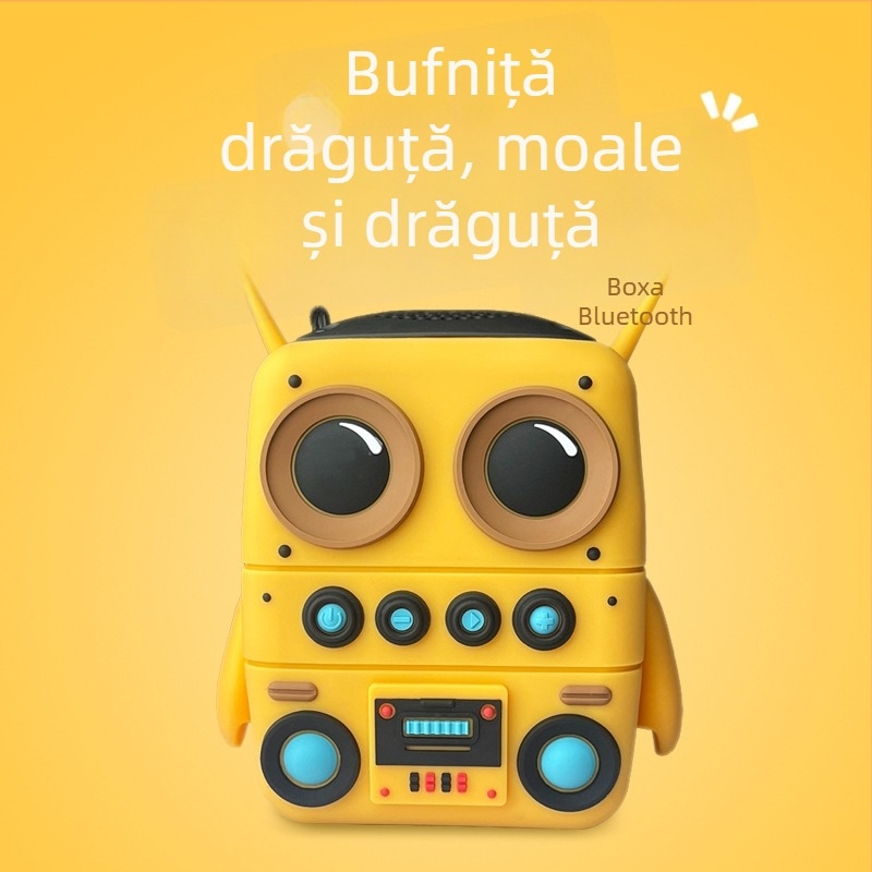 Boxă Bluetooth cu versiune 5.2, IPX6, baterie încorporată 800–1000 mAh, putere 3W, răspuns în frecvență 100 Hz–20 kHz