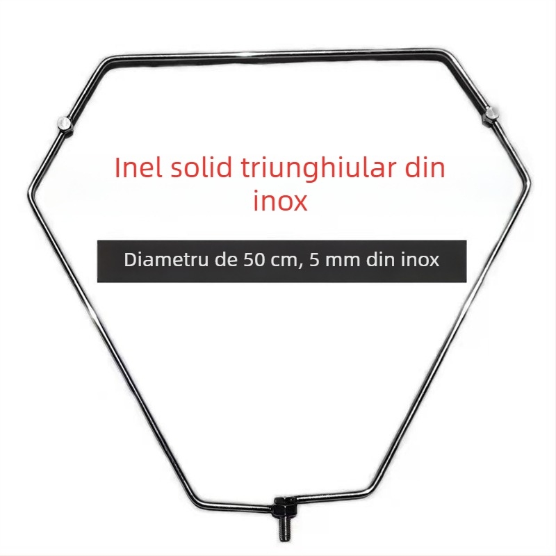 Plasă de pescuit triunghiulară pliabilă din oțel inoxidabil pentru prinderea peștilor mari