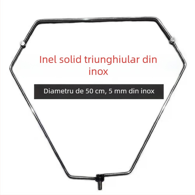 Plasă de pescuit triunghiulară pliabilă din oțel inoxidabil pentru prinderea peștilor mari