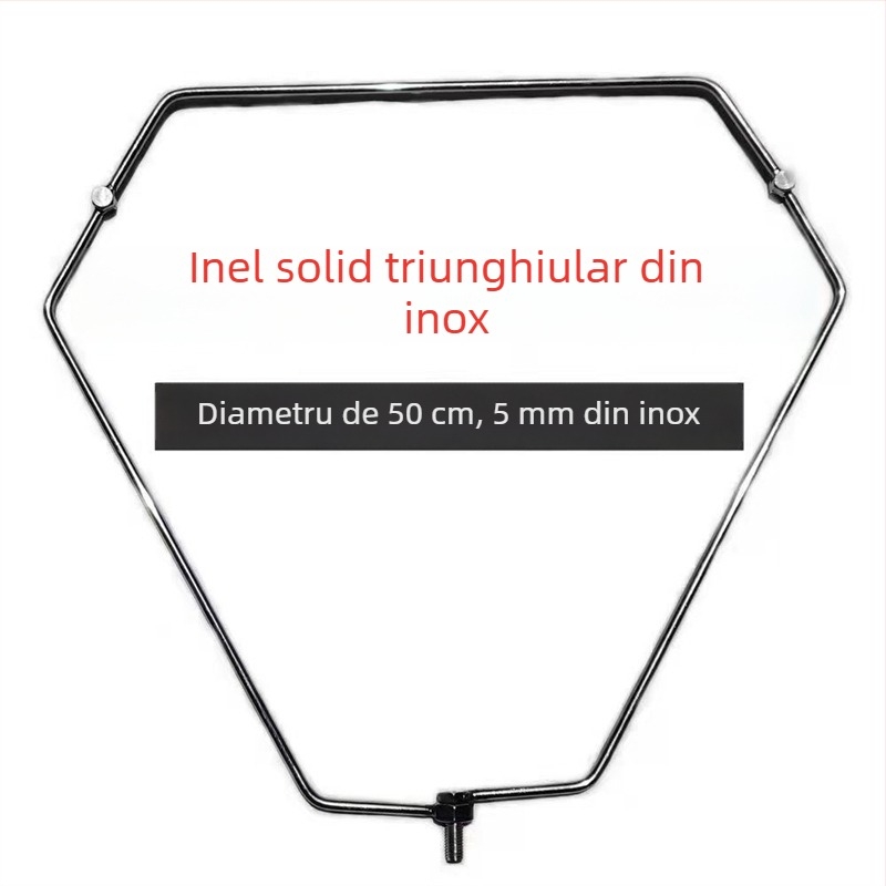 Plasă de pescuit triunghiulară pliabilă din oțel inoxidabil pentru prinderea peștilor mari