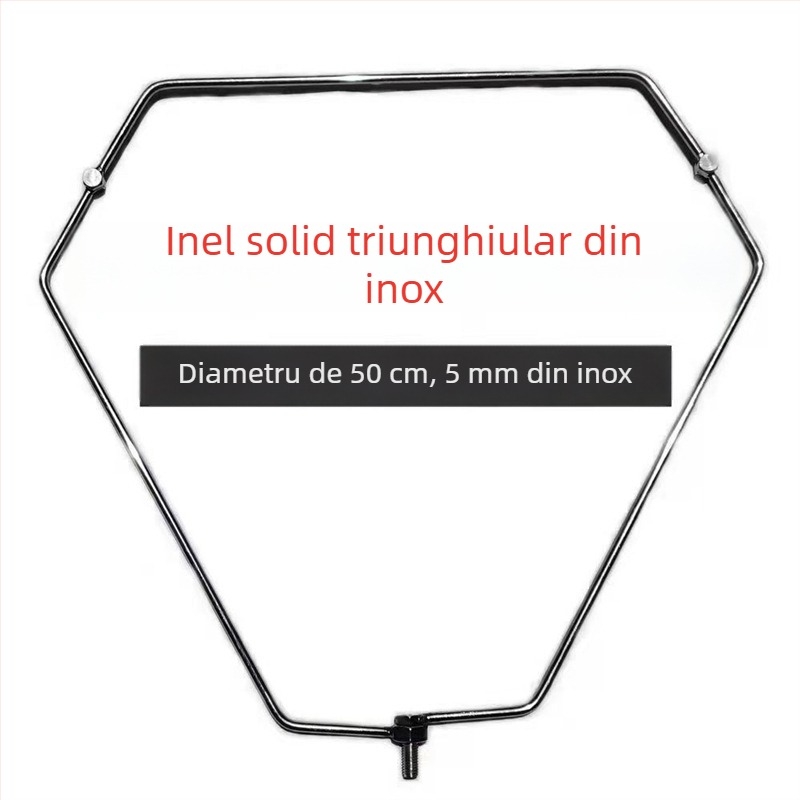 Plasă de pescuit triunghiulară pliabilă din oțel inoxidabil pentru prinderea peștilor mari