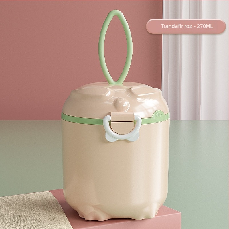 Cutie portabilă pentru lapte praf pentru sugari — cu două niveluri, depozitare etanșă, rezistentă la umezeală