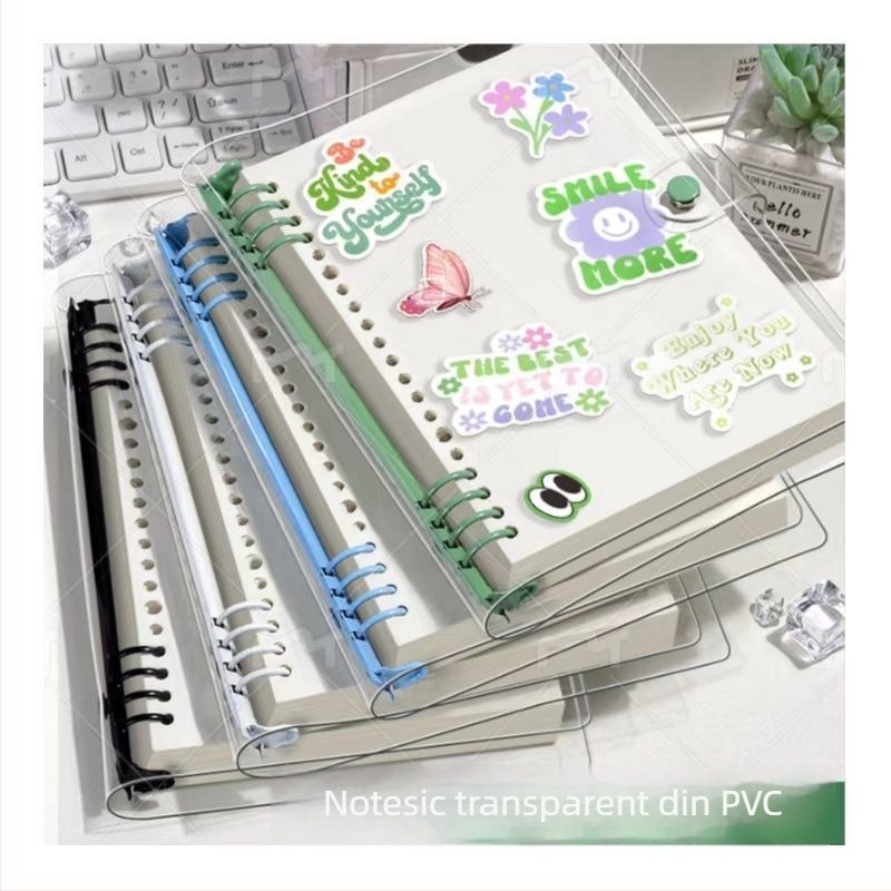 Caiet cu foi detașabile, copertă PVC, 100–200 de pagini, stil 39268347514