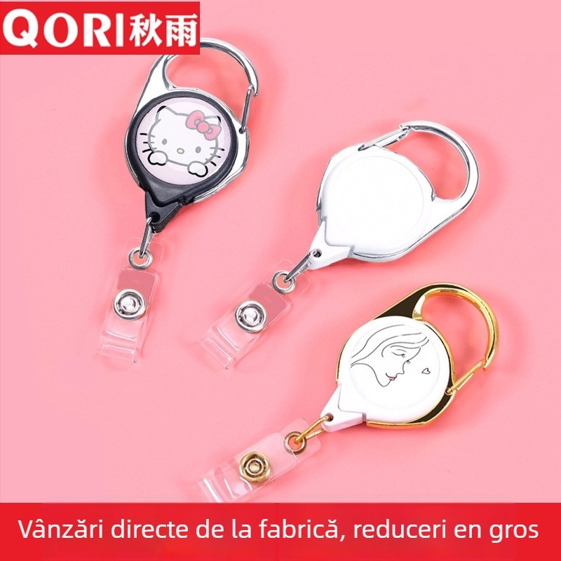 Autumn Rain breloc telescopic cu logo – JC-201, mecanism de tragere ușor