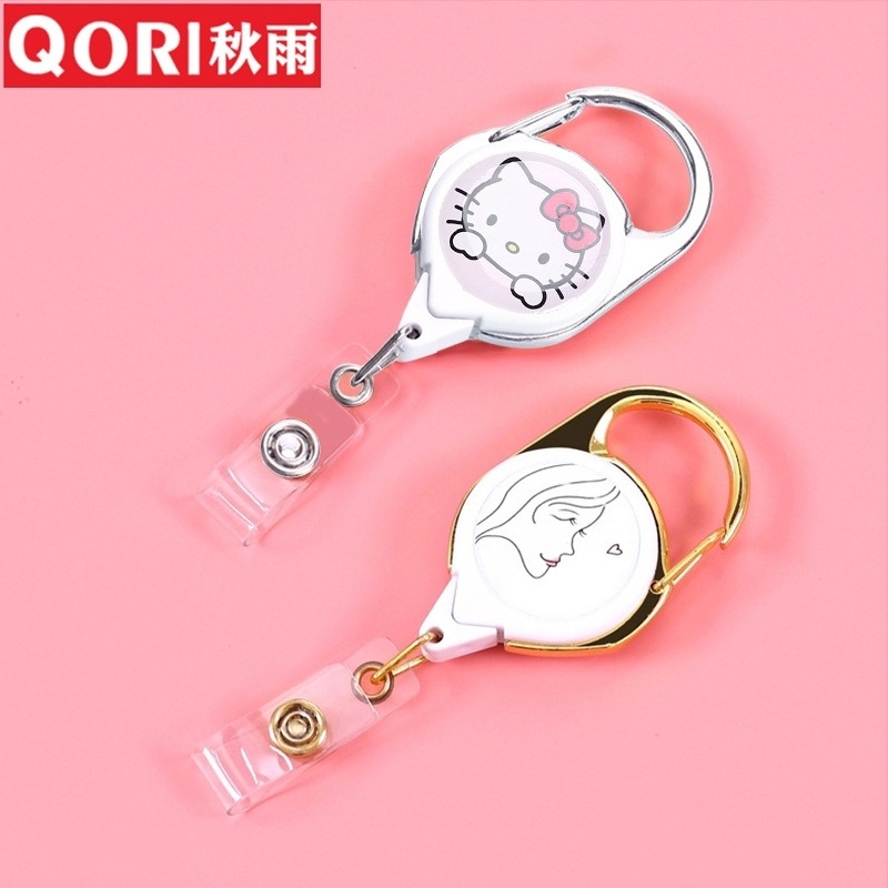 Autumn Rain breloc telescopic cu logo – JC-201, mecanism de tragere ușor