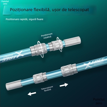 Bețișor telescopic din carbon pentru plasă de pescuit