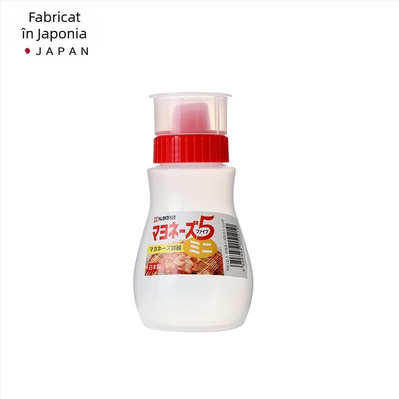 NAKAYA recipientă de tip squeeze cu cinci orificii pentru sosuri, din plastic, pentru sosuri lipicioase, design modern minimalist, lansată în primăvara lui 2017.