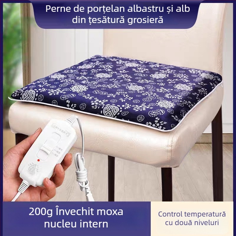 Perna încălzită pentru scaun, pentru iarnă, unisex, alimentare USB, multifuncțională