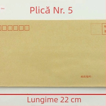 Plic din hârtie Kraft Hongnian, model No. 7/C5, stil plic poștal, 5 tipuri
