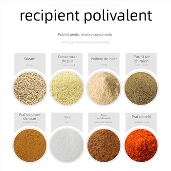 Rongcai borcan pentru condimente din oțel inoxidabil – recipient solid pentru sosuri, oțet și condimente, cutie de bucătărie multifuncțională