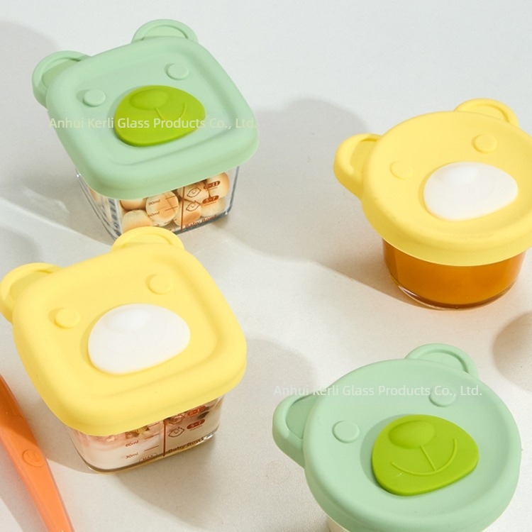 Bol bebe din sticlă pentru hrănire — stil drăguț, retro ușor lux (Material: sticlă; Vârstă: peste 3 luni; Cantitate/cutie: 90)