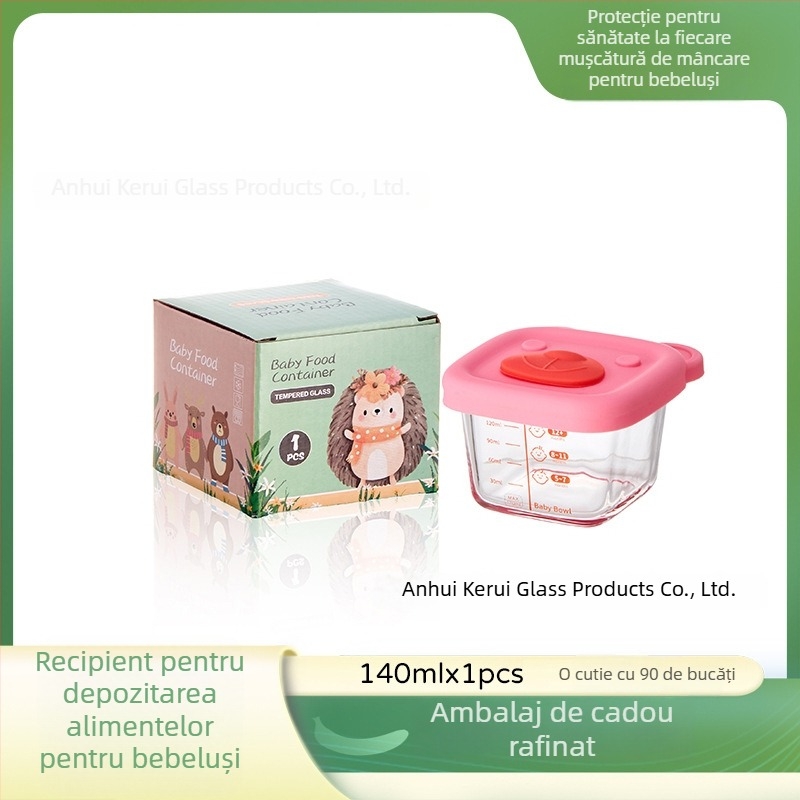 Bol bebe din sticlă pentru hrănire — stil drăguț, retro ușor lux (Material: sticlă; Vârstă: peste 3 luni; Cantitate/cutie: 90)