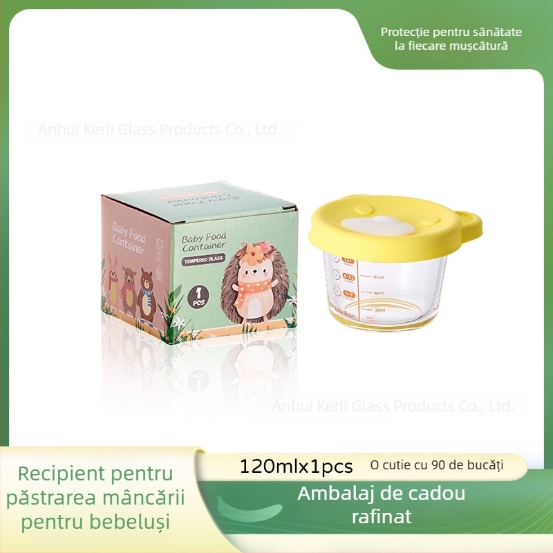 Bol bebe din sticlă pentru hrănire — stil drăguț, retro ușor lux (Material: sticlă; Vârstă: peste 3 luni; Cantitate/cutie: 90)