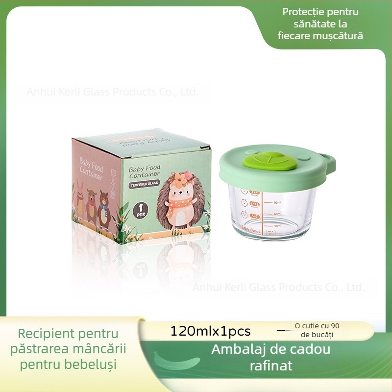 Bol bebe din sticlă pentru hrănire — stil drăguț, retro ușor lux (Material: sticlă; Vârstă: peste 3 luni; Cantitate/cutie: 90)