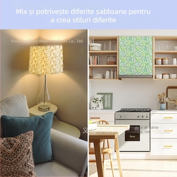 Șablon de desen pe placă PET cu frunze goale, pentru pictură cu flori și plante, Deepen, material ecologic