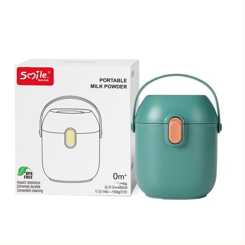 Cutie de depozitare pentru lapte praf – design cu două straturi, smliebear, pentru copii de 1–2 ani.