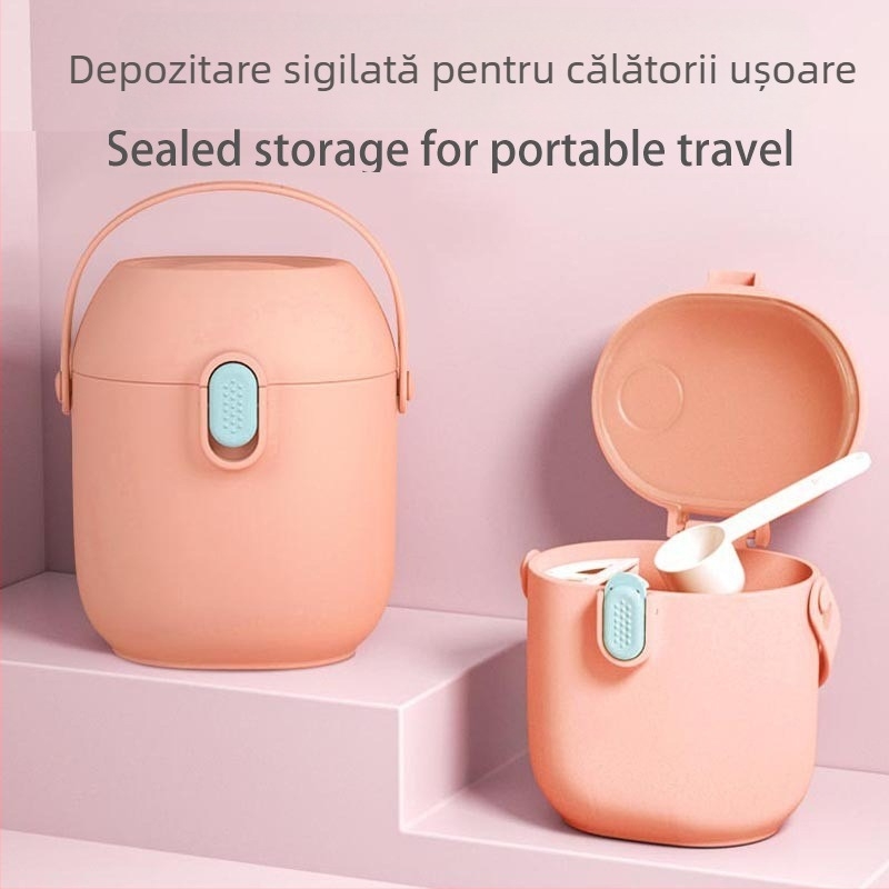 Cutie de depozitare pentru lapte praf – design cu două straturi, smliebear, pentru copii de 1–2 ani.