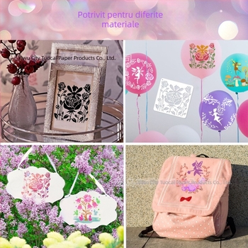 Șablon de tăiere pentru pictură, decor de perete pentru fete — Deepen, material PET, non-importat, fără autorizare IP