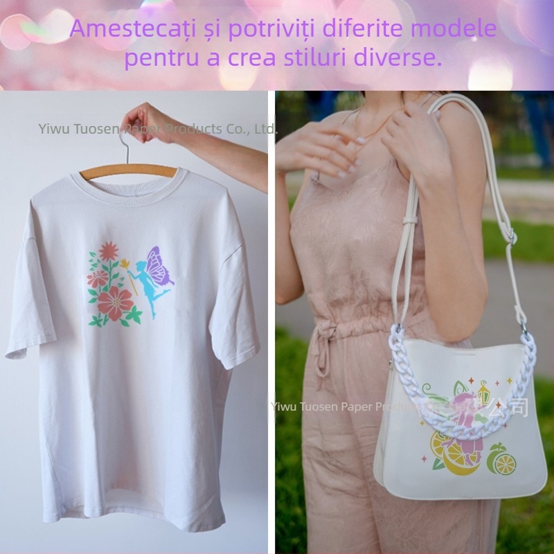 Șablon de tăiere pentru pictură, decor de perete pentru fete — Deepen, material PET, non-importat, fără autorizare IP