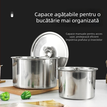 Recipient de condimente din oțel inoxidabil 304 cu capac, corp îngroșat pentru condimente lichide