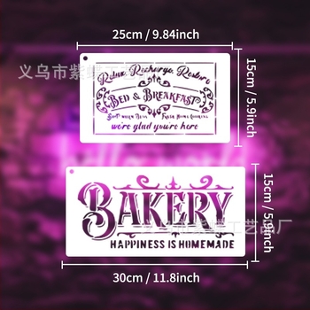 Poster retro american pentru perete — Șablon DIY, Placă de imprimare PET cu decupaj, Brand Other, Non-importat, IP neautorizat